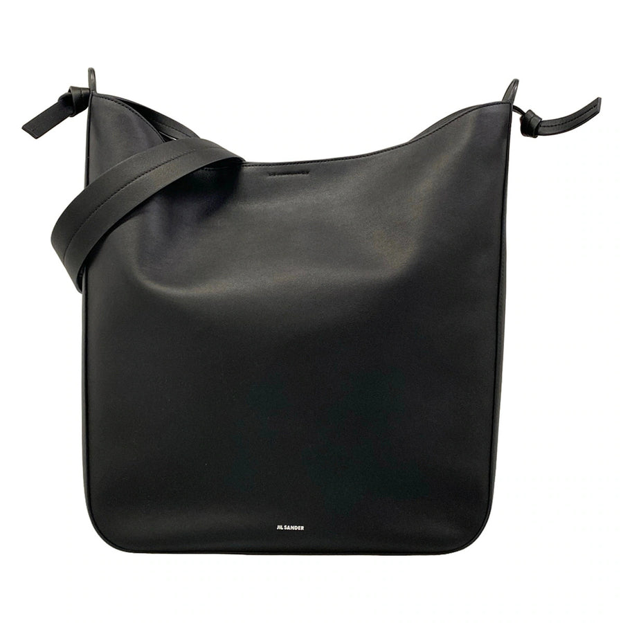 Jil Sander Knot Shopper Black Leather