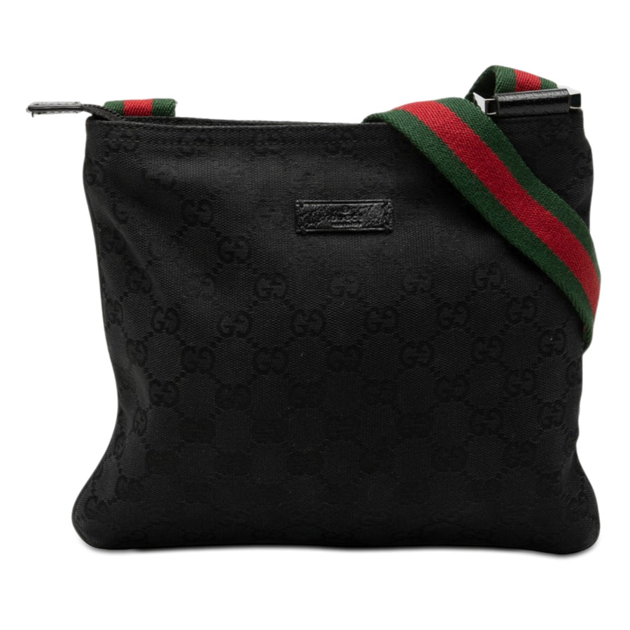 Gucci Gg Canvas Web Crossbody Pre-Loved
