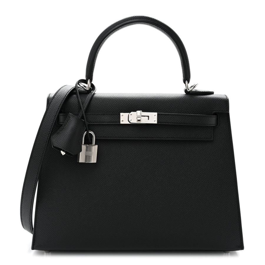 Hermes Epsom Kelly Sellier 25 Black