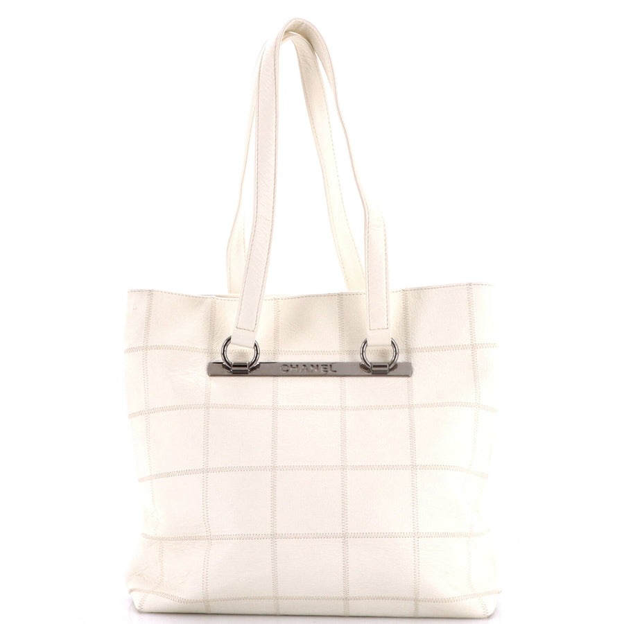 Chanel Square Stitch Tote Caviar Medium
