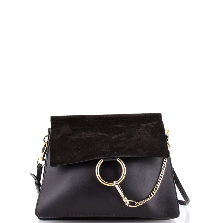 Chloe Faye Shoulder Bag Leather And