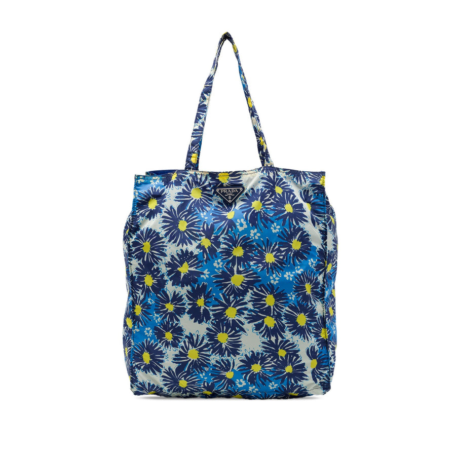 Prada Tessuto Stampato Floral Tote Pre-