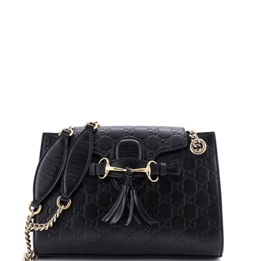 Emily Chain Flap Shoulder Bag Guccissima