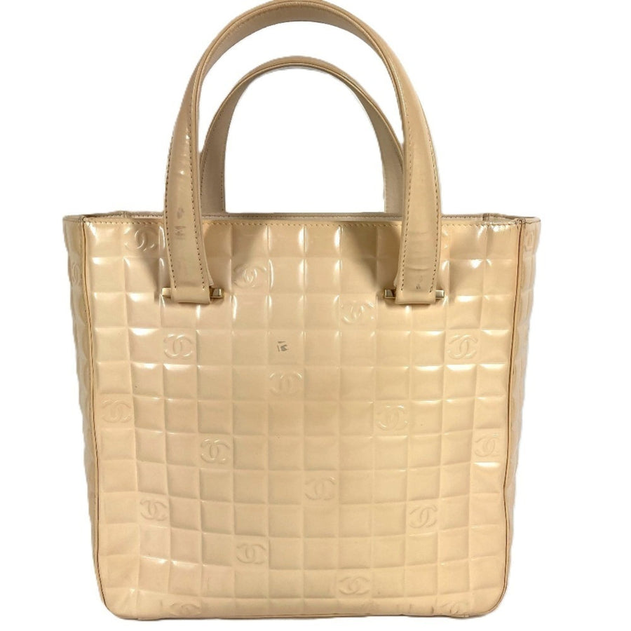 Chanel Chocolate Bar Cc Tote Quilted