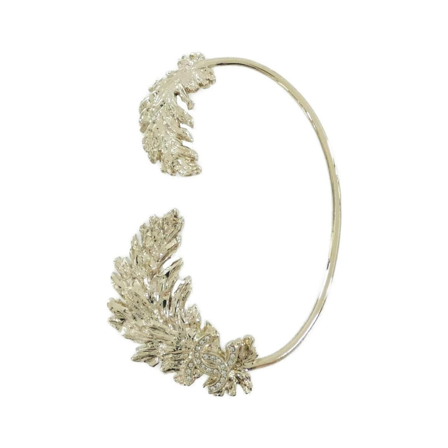 Chanel Ear Cuff Earrings Metal Gold And