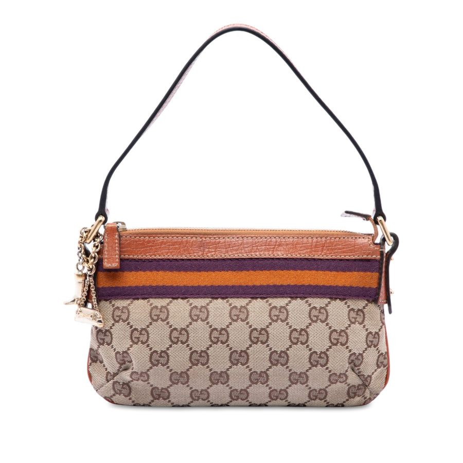 Gucci Gg Canvas Web Shoulder Bag Pre-