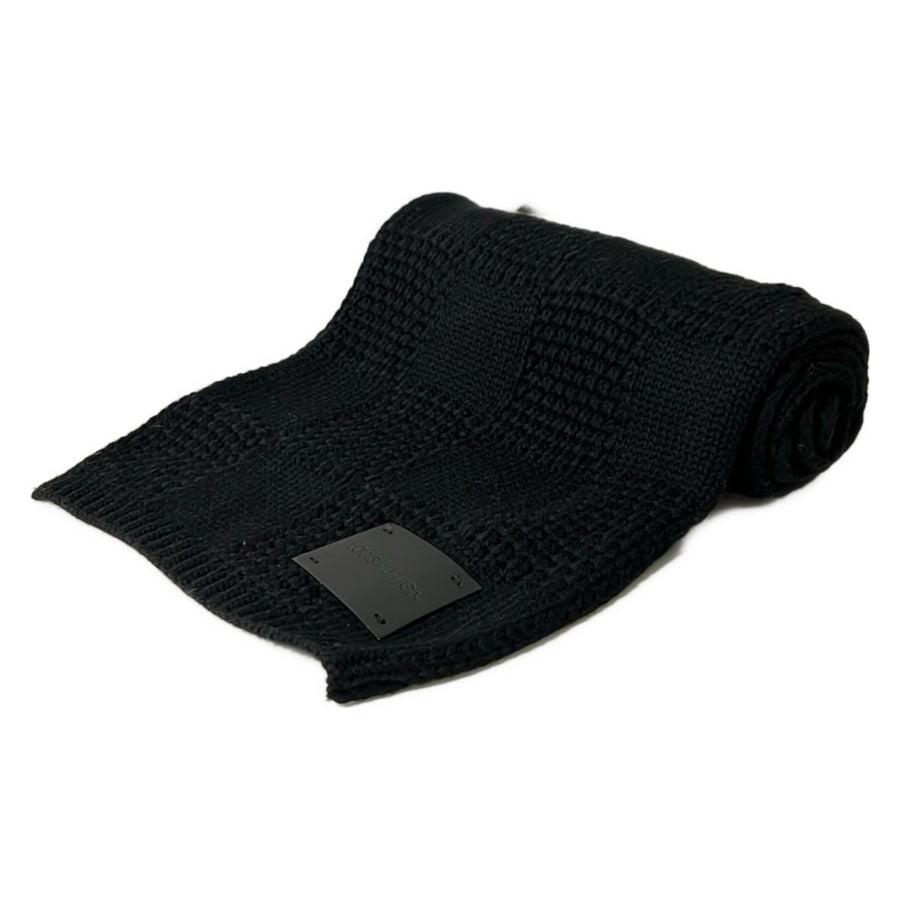 Louis Vuitton Damier Logo Scarf Black