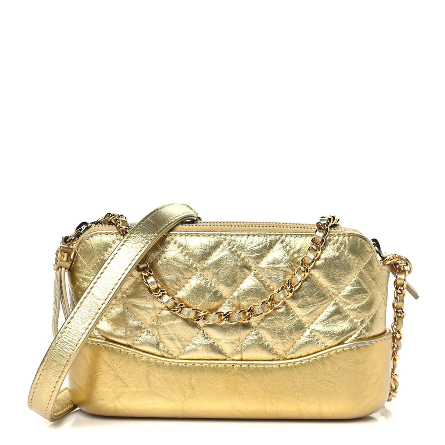Chanel Metallic Aged Calfskin Quilted