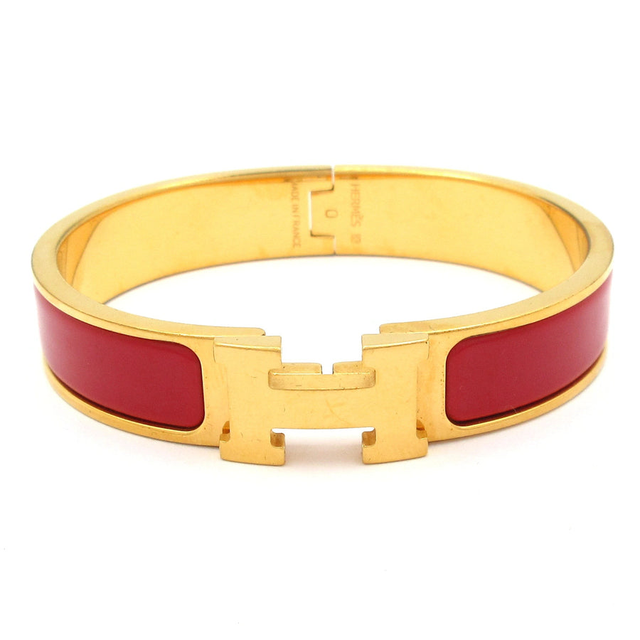 Hermes Clic Clac Gold Bordeaux Hardware