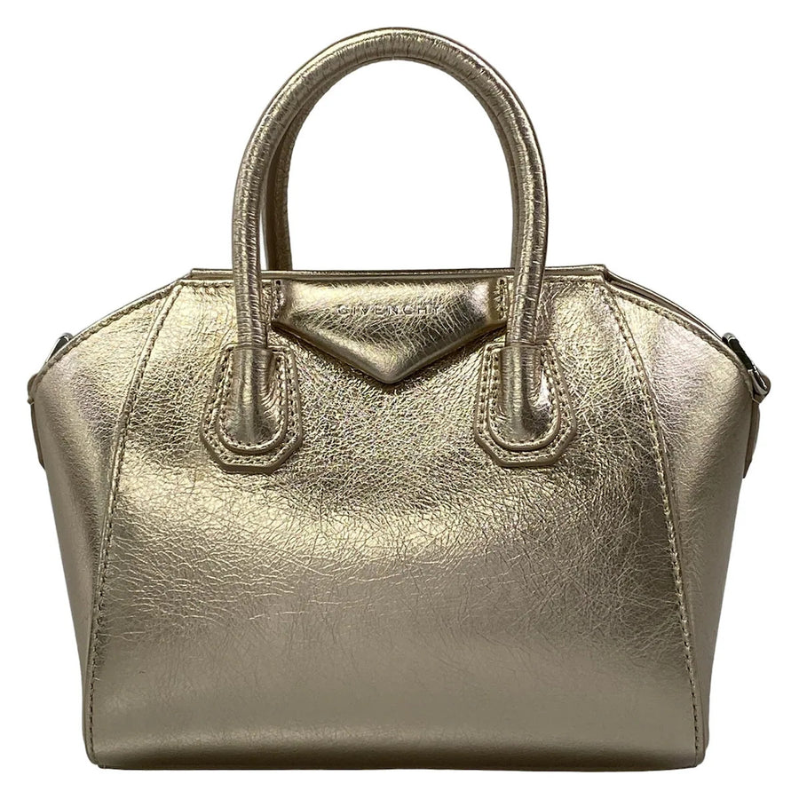 Givenchy Antigona Mini Gold Leather