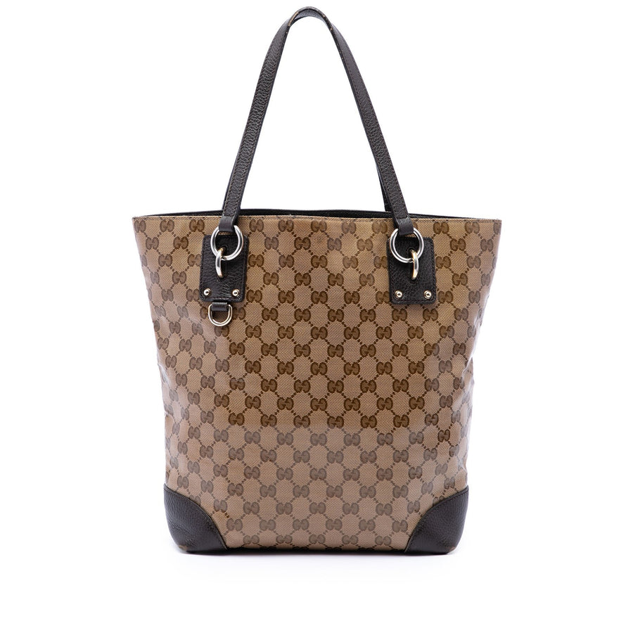 Gucci Gg Crystal Vertical Charm Tote