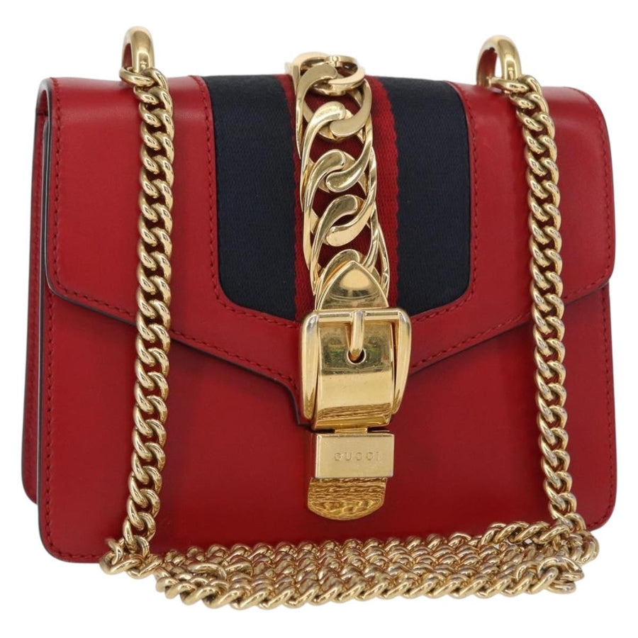 Gucci Sylvie Sherry Line Chain Shoulder