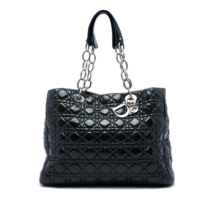 Dior Large Patent Cannage Lady Soft