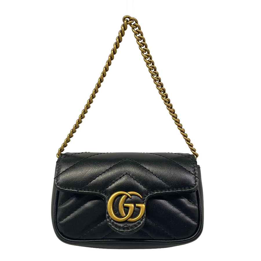 Gucci Gg Marmont Super Mini Black