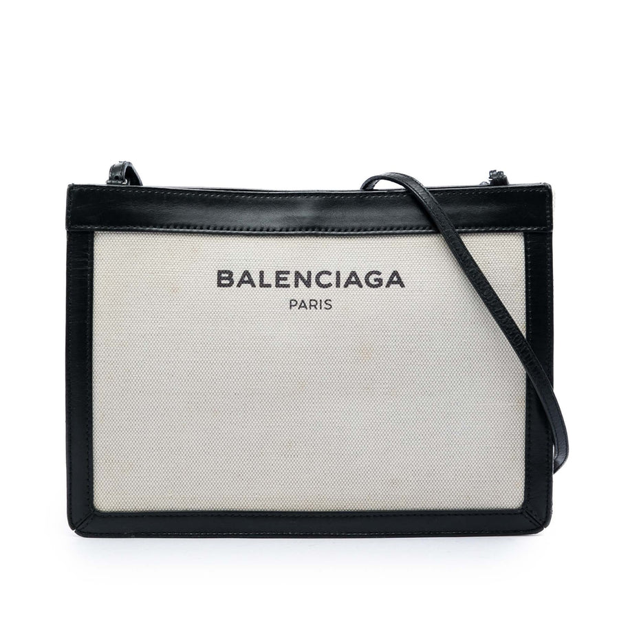 Balenciaga Canvas Navy Pochette