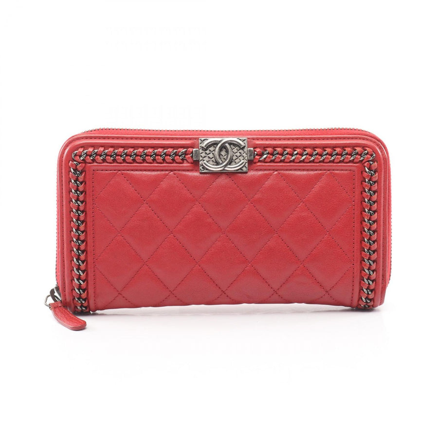 Chanel Boy Zippy Around Lng Wallet