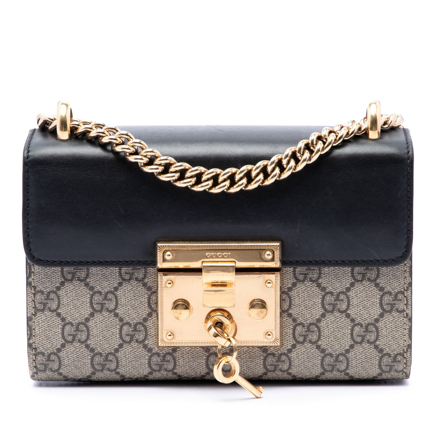 Gucci Small Gg Supreme Padlock Crossbody