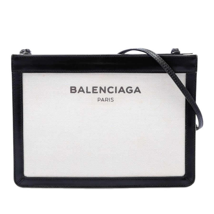 Balenciaga Canvas Navy Pochette