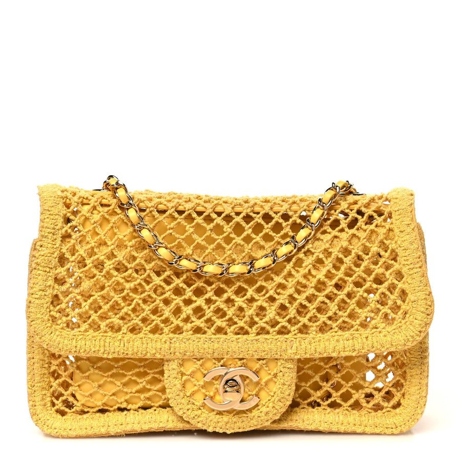 Chanel Mesh Macrame Small Flap Bag