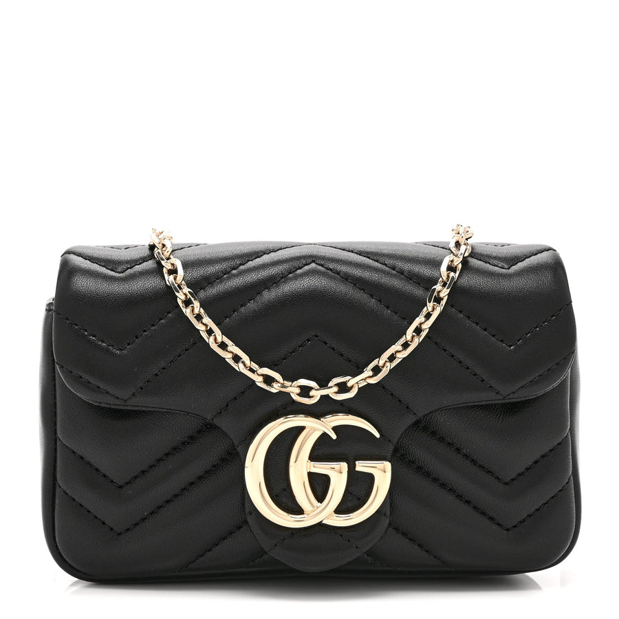 Gucci Lambskin Matelasse Mini Gg Marmont