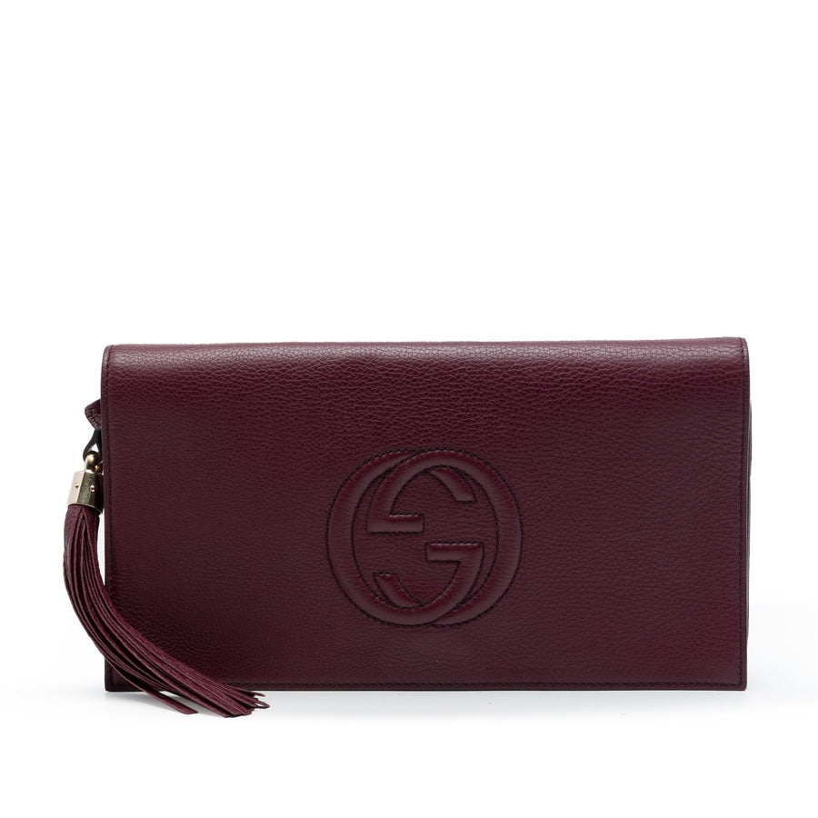 Gucci Calfskin Soho Disco Clutch Pre-