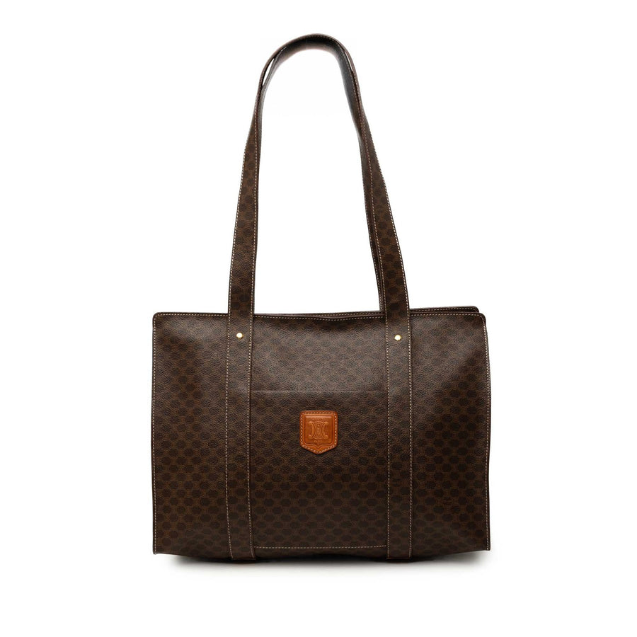 Celine Macadam Coated Canvas Tote Pre-