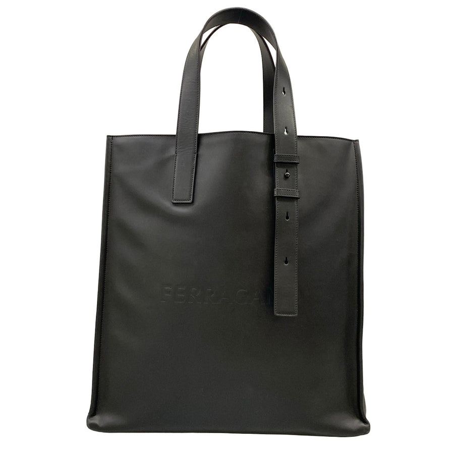 Salvatore Ferragamo Black Leather Tote