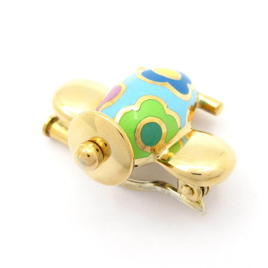 Ponte Vecchio 18K Yellow Gold Light Blue