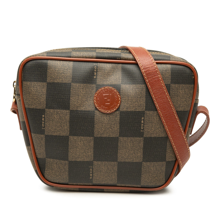 Fendi Pequin Coated Canvas Checkboard