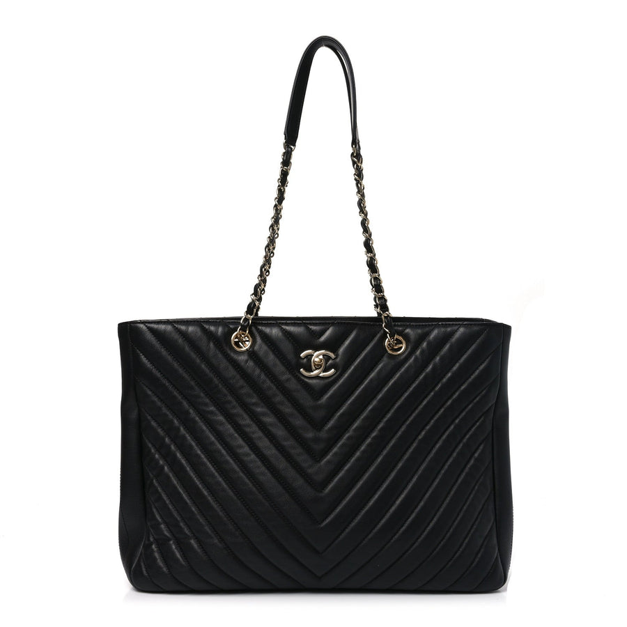 Chanel Iridescent Calfskin Chevron