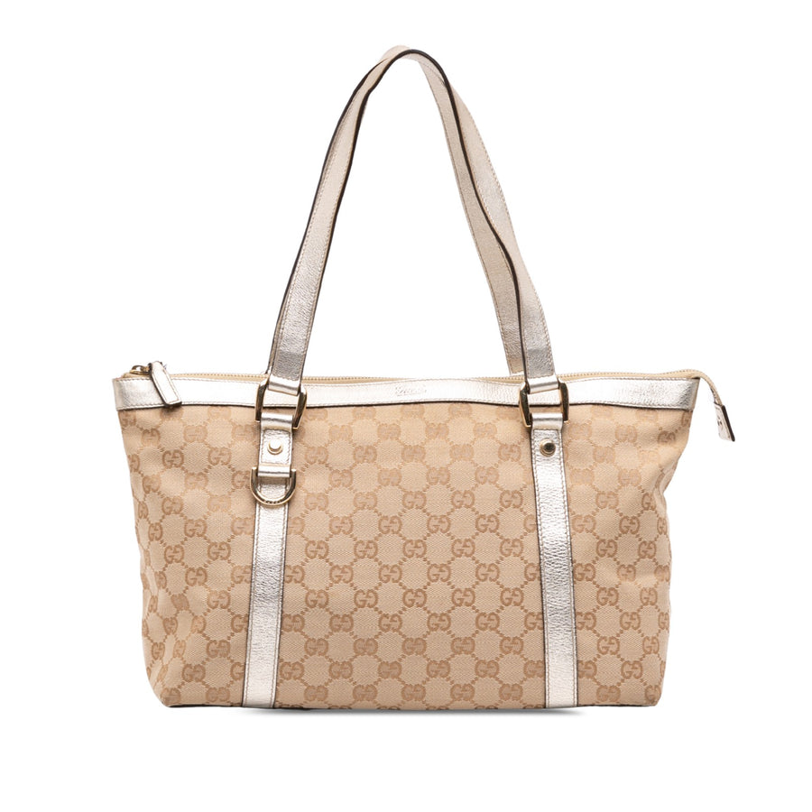 Gucci Gg Canvas Abbey D Ring Tote Pre-