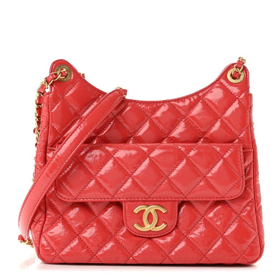 Chanel Shiny Crumpled Calfskin Quilted