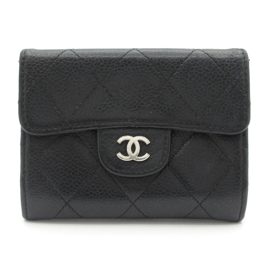 Chanel Matelasse Black Calfskin Coin