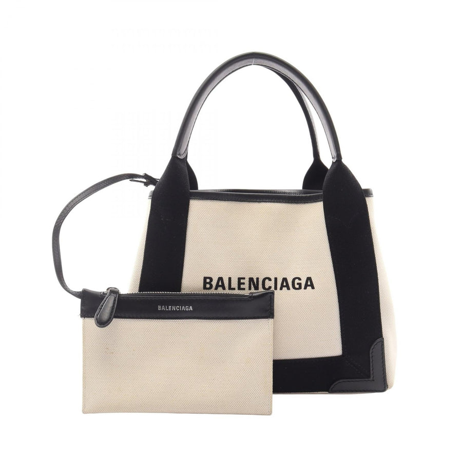 Balenciaga Navy Cabas Xs Handbag Canvas