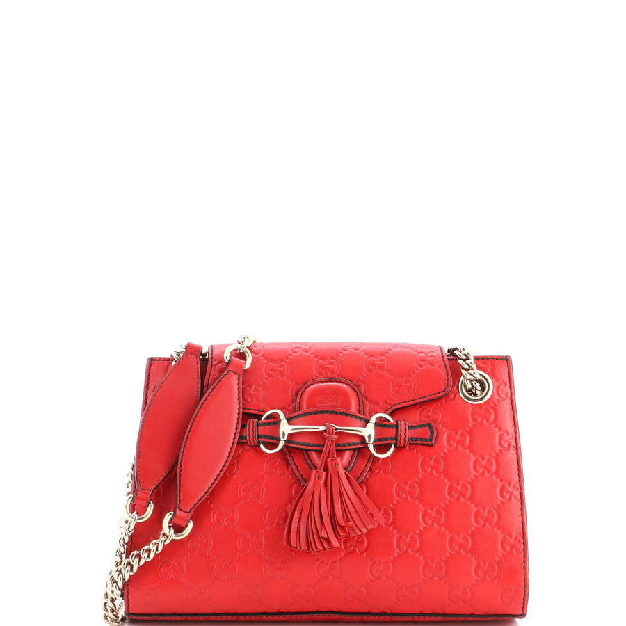 Emily Chain Flap Shoulder Bag Guccissima