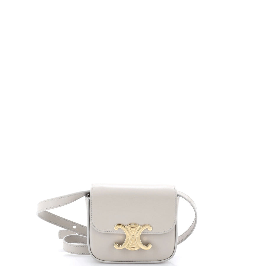 Celine Claude Shoulder Bag Leather Mini