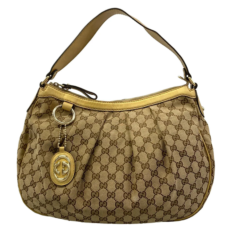 Gucci Sukey Beige Dark Brown Gold