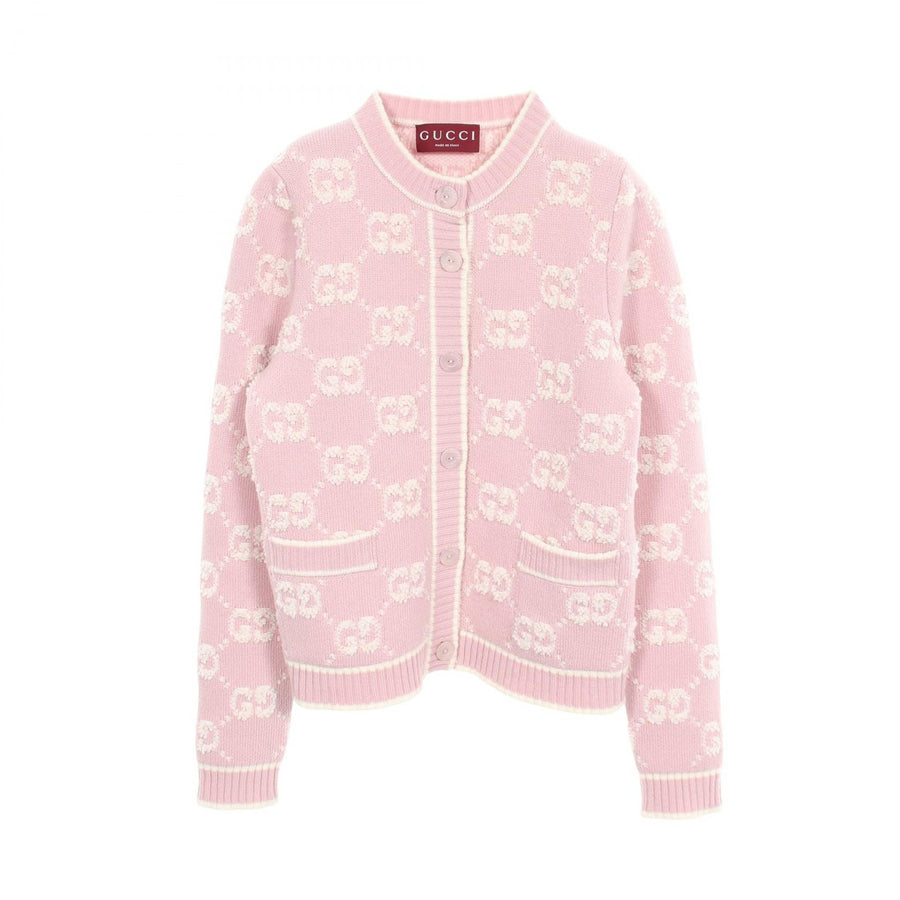 Gucci Gg Boucle Wool Jacquard Cardigan