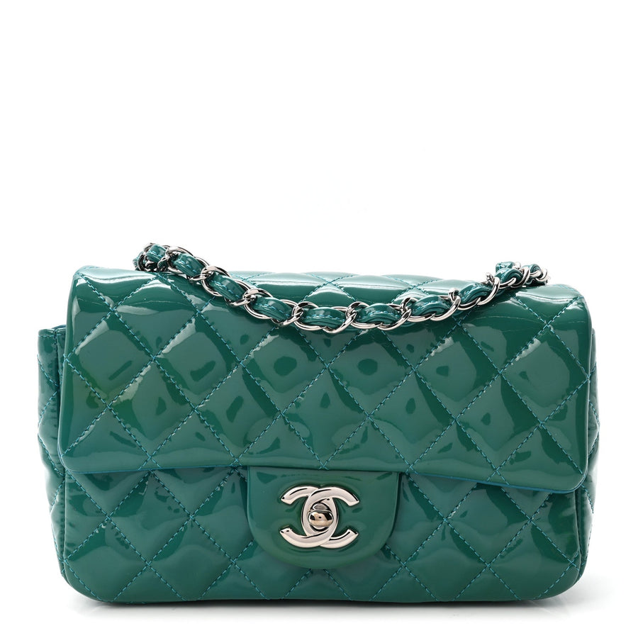 Chanel Patent Quilted Mini Rectangular