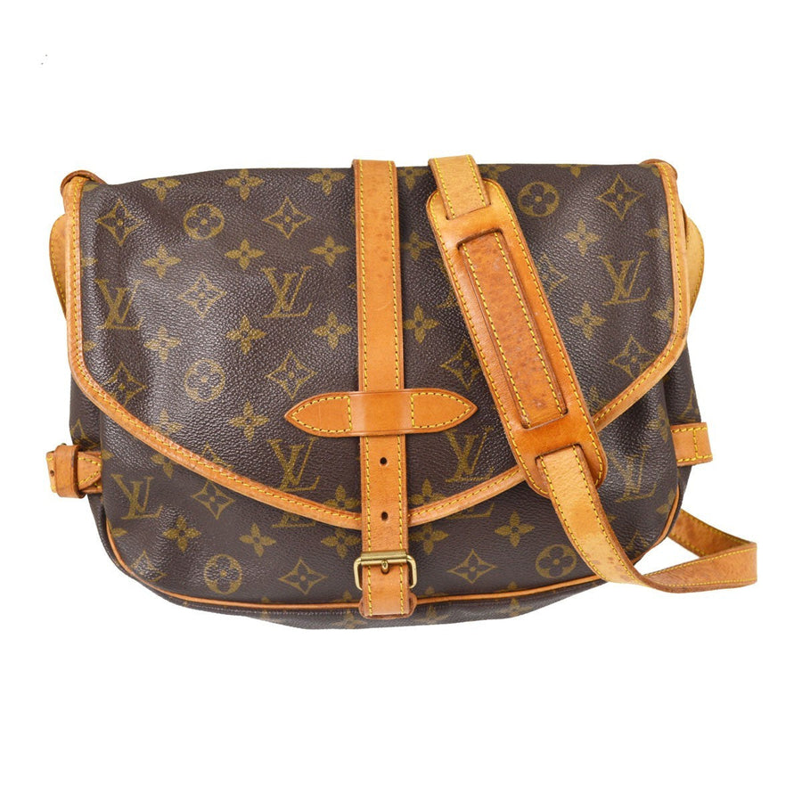 Louis Vuitton Saumur Handbag Canvas 30