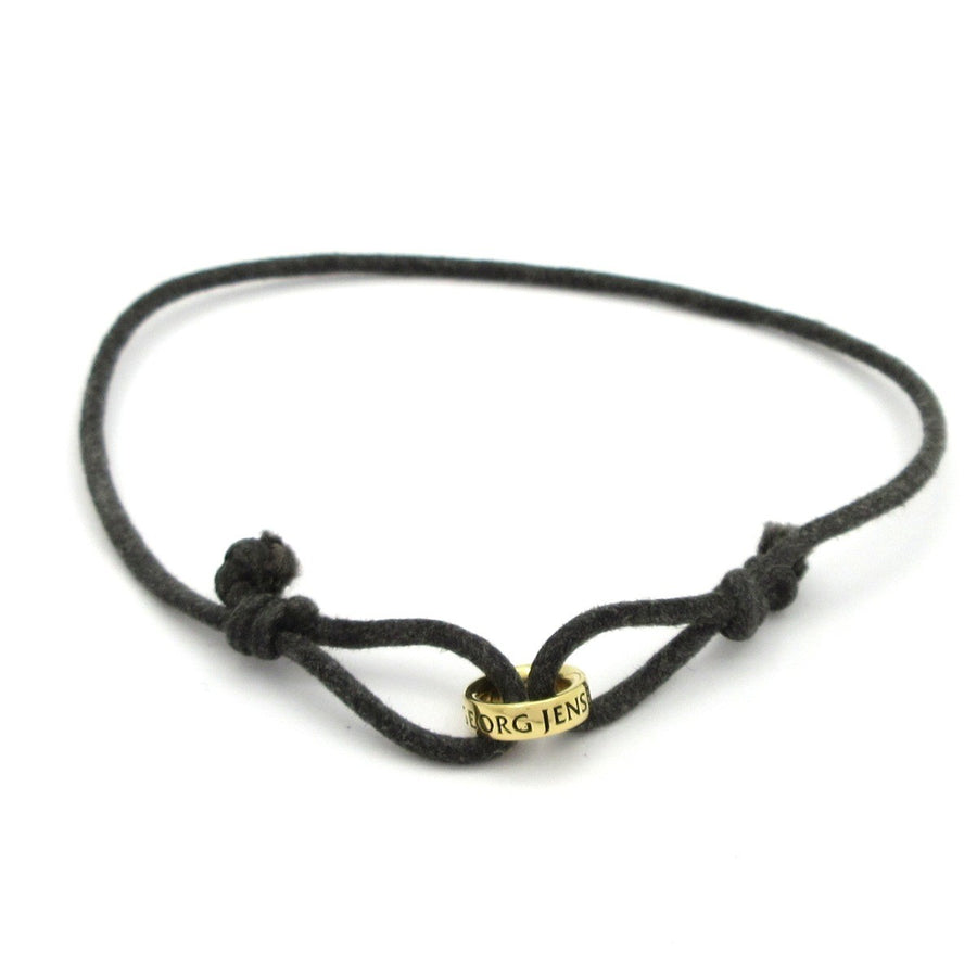 Georg Jensen 18K Yellow Gold Dark Gray