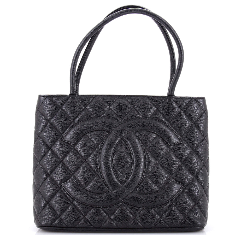 Chanel Medallion Tote Quilted Caviar
