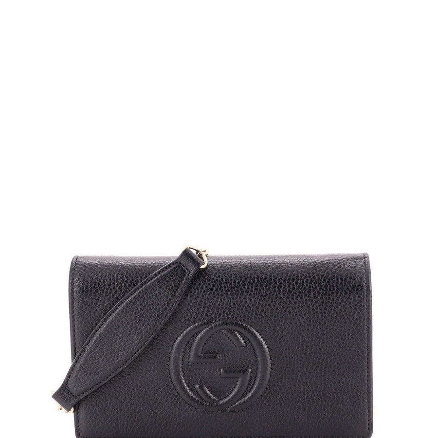 Gucci Soho Wallet On Chain Leather