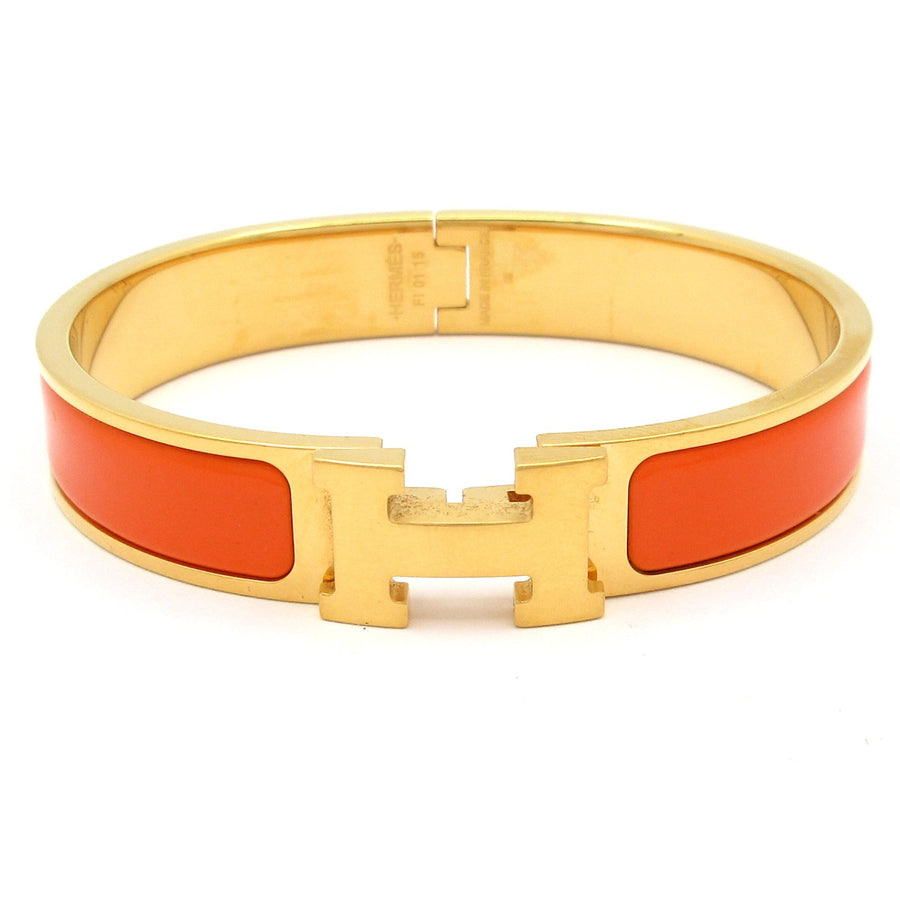 Hermes Clic H Gold Orange Hardware