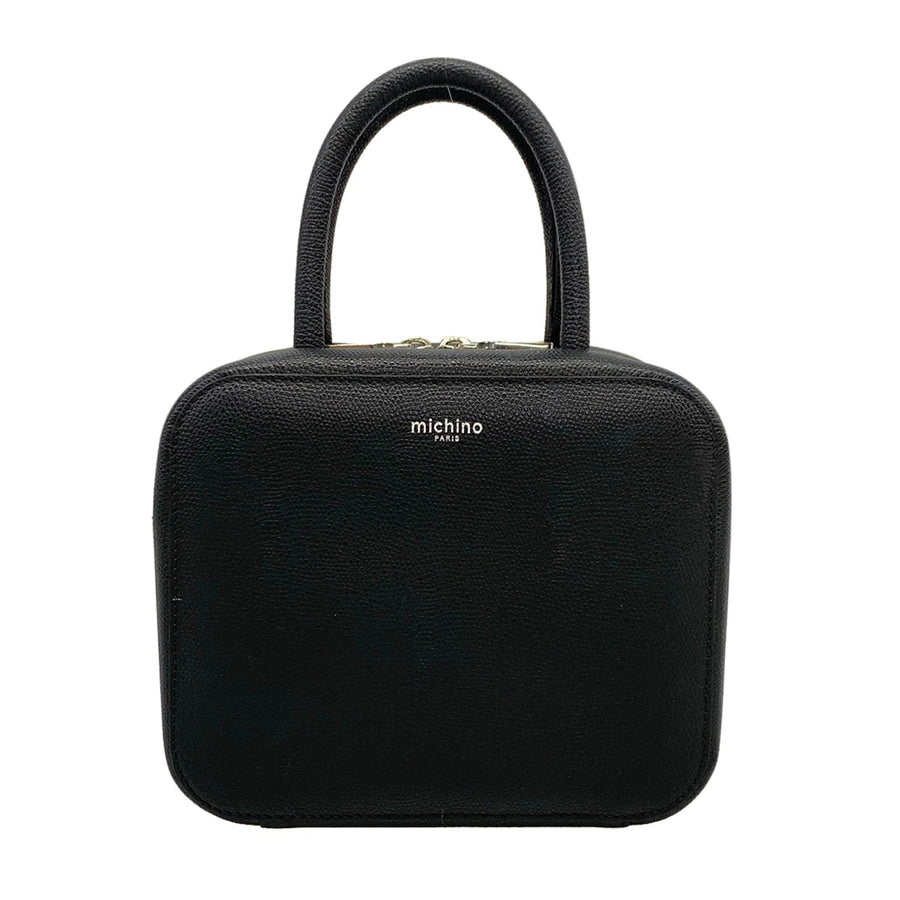 Michino Black Leather Handbag