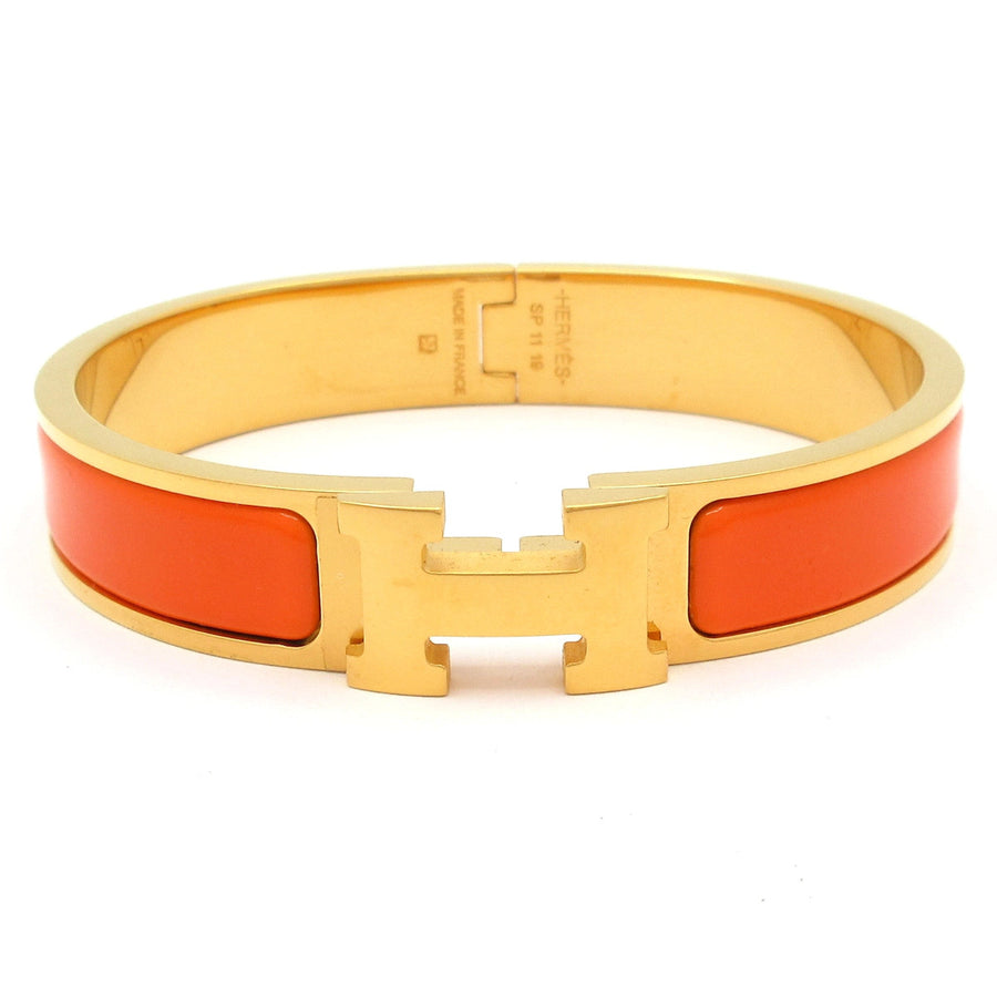 Hermes Clic H Gold Orange Hardware