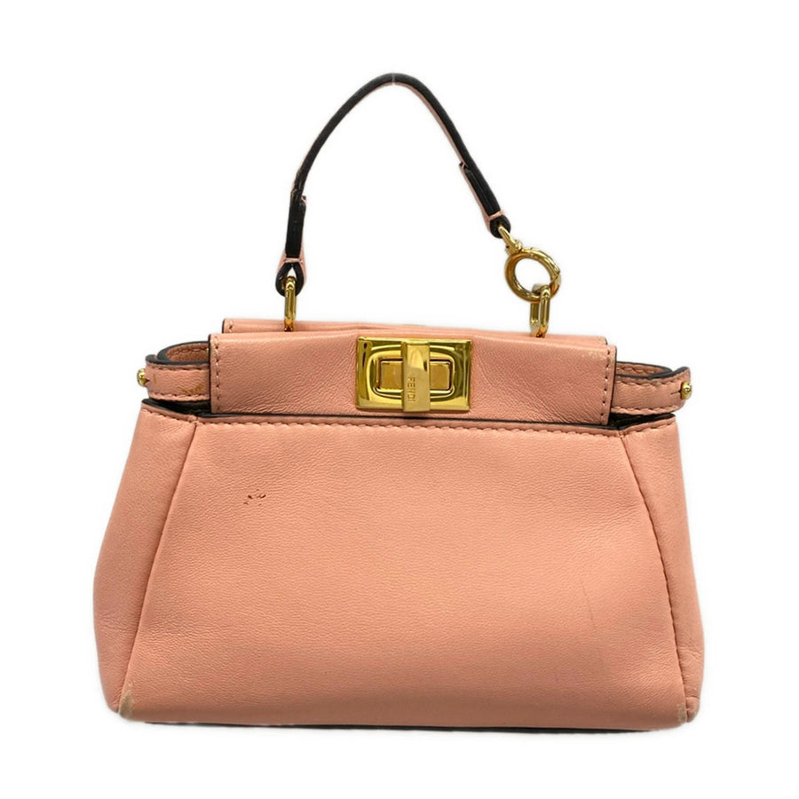 Fendi Micro Peekaboo Light Pink Leather