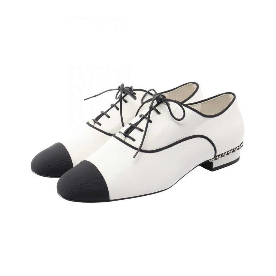 Chanel Coco Mark Lace Up Shoes #37