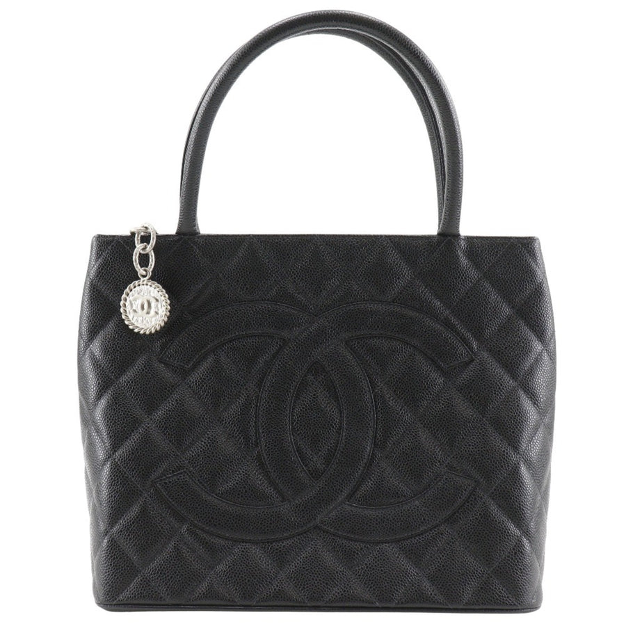 Chanel Medallion Tote Quilted Caviar