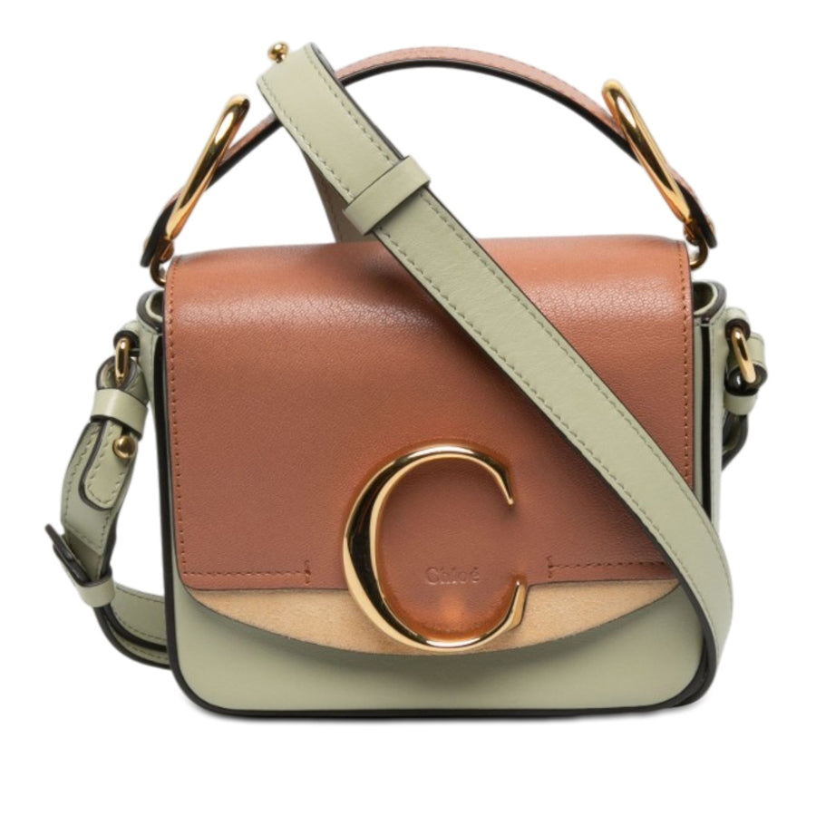 Chloé Mini Tricolor Calfskin C Satchel